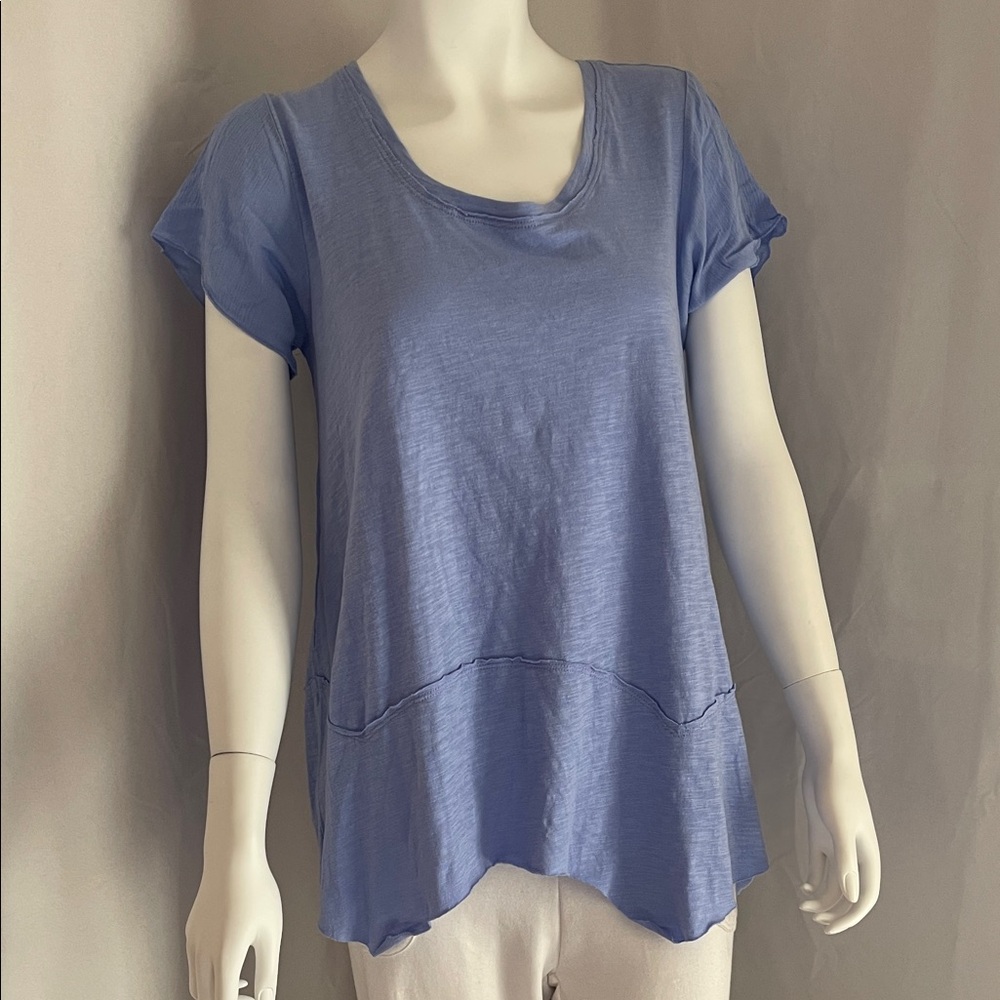 Soft Surroundings Light Blue Short Sleeve Top